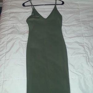 Fashion Nova Olive Color Dress